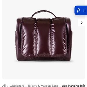 Calpak Burgundy Cosmetic Bag